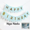 Chữ HPBD -Xanh dương